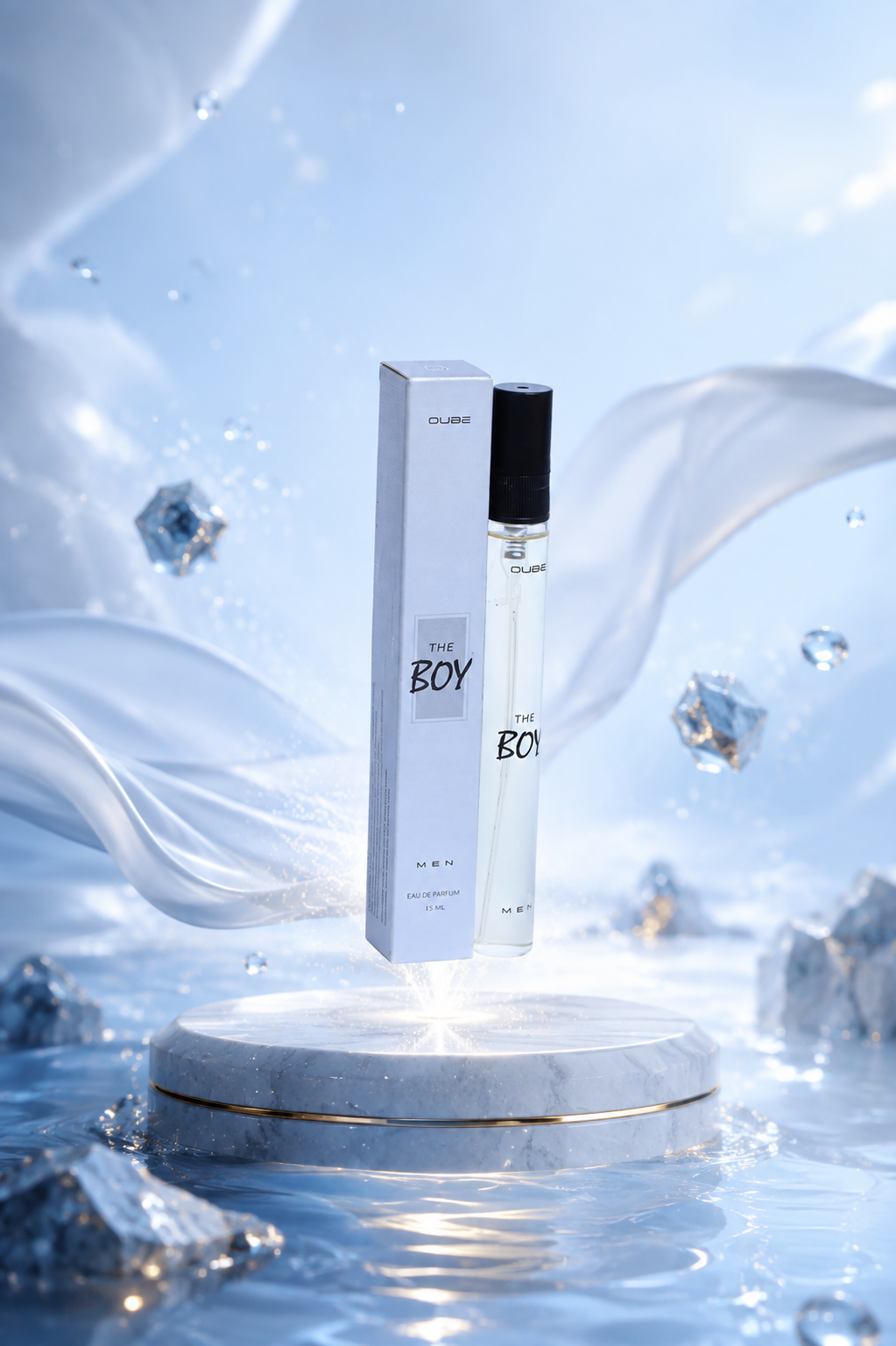 QUBE The Boy Men Eau de Parfum bottle